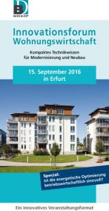 Innovationsforum Wohnungswirtschaft Erfurt